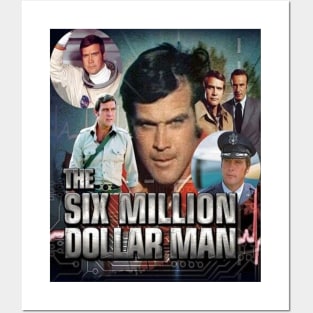 Six Million Dollar Man Lee Majors 70s Tv Posters and Art